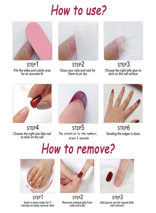 Maigitur 576Pcs Short Square Press on Nails Fall Glue on Nails 24 Solid Color Stick on Nail with Designs Glossy Artificial Fake Nails Full Cover Reusable Acrylic False Nail for Women Girls Nail Art DIY - Image 5